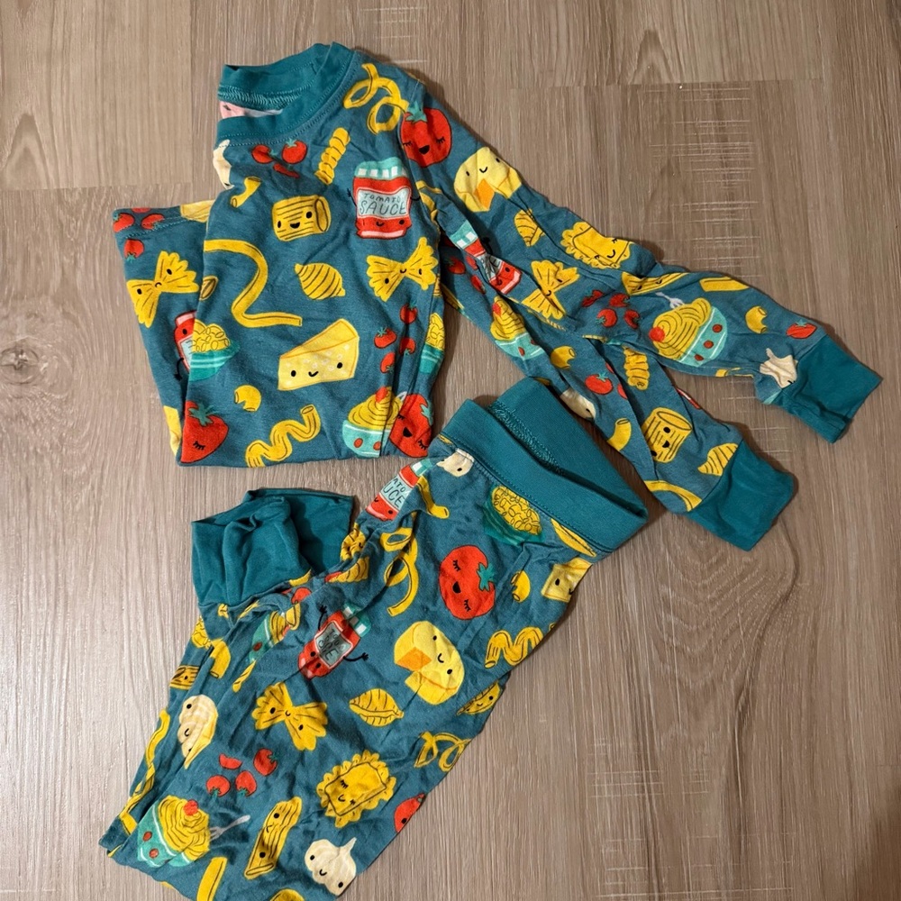 Little Sleepies Pasta Party Long Sleeve pajama set